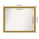 preview thumbnail 88 of 191, Wall Mirror Choose Your Custom Size - Extra Large, Townhouse Gold Wood