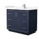 Option Dark Blue / Carrara Cultured Marble Top / Brushed