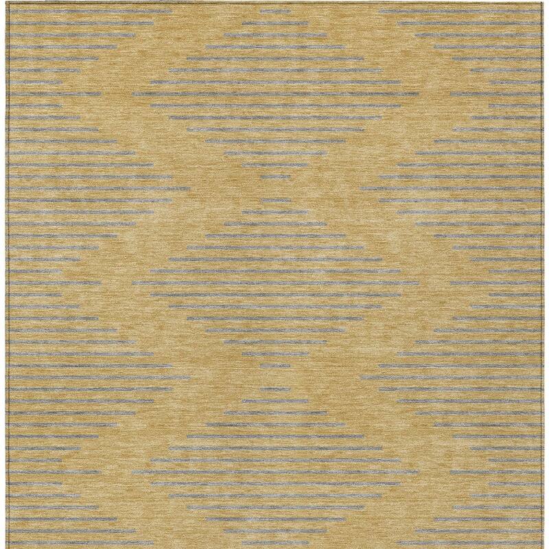 HomeRoots Geometric Transitional Rectangle Outdoor Rug
