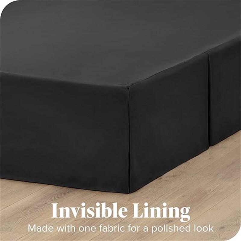 Pleated bed skirt