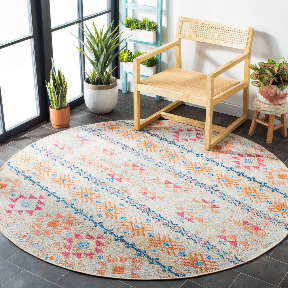 SAFAVIEH Summer Osuma Boho Indoor/ Outdoor Waterproof Patio Backyard Rug