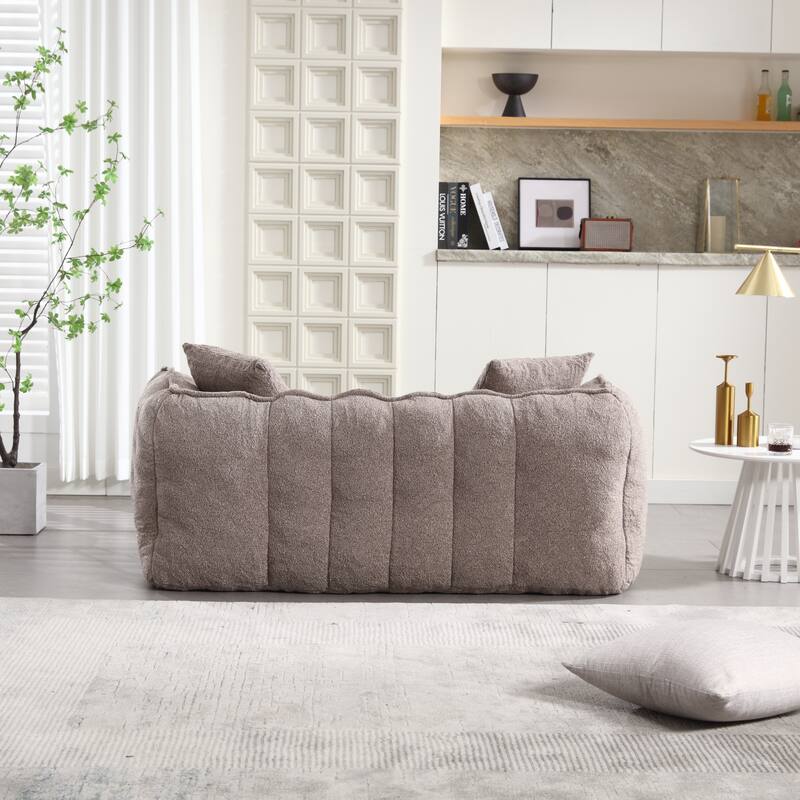 Soft Beanbag Chair with High Resilience Foam Core