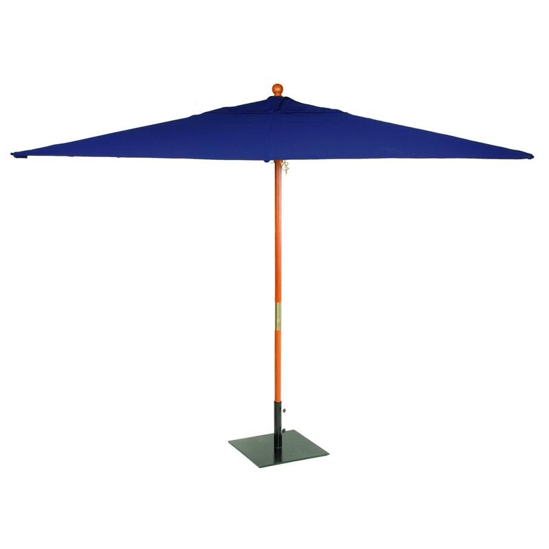 Oxford Garden Rectangular 10-foot Sunbrella Market Umbrella - Navy Blue