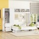 preview thumbnail 5 of 52, Murphy Bed Wall Bed with Closet and Drawers White - Queen