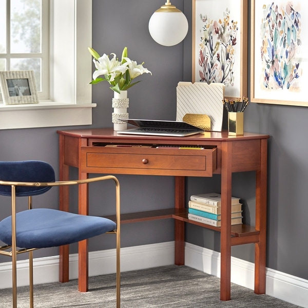 Corner computer deals desk wood