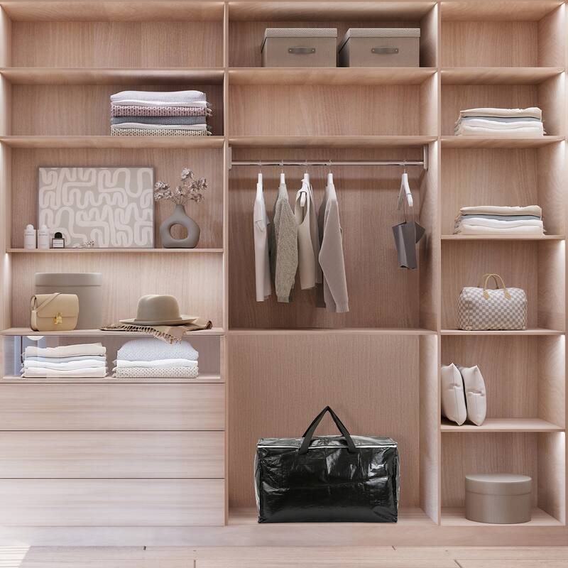 1 Pcs Clothes Storage Bags with Handles, Closet Organizers and Storage, Moving Bags for Organizing Clothing 27*14*15in