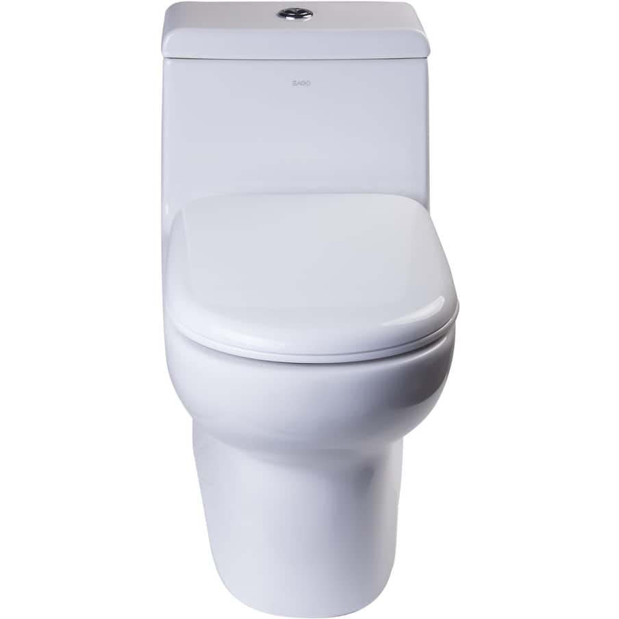 Eago 1.1 / 1.6 GPF Dual Flush One Piece Elongated Toilet - Includes