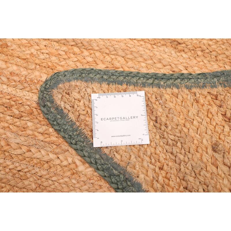 ECARPETGALLERY Braided Weave Palas Denizli Tan Jute Rug - 4'1 x 5'10