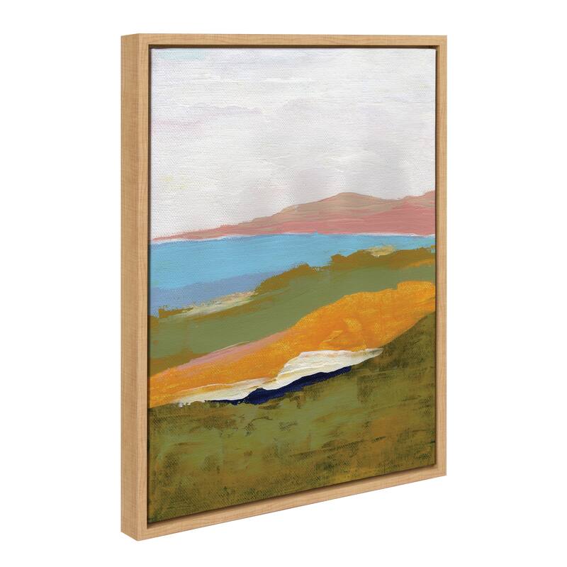 Kate and Laurel Sylvie Tuscan Framed Canvas by Nikita Jariwala - 18x24 - Natural