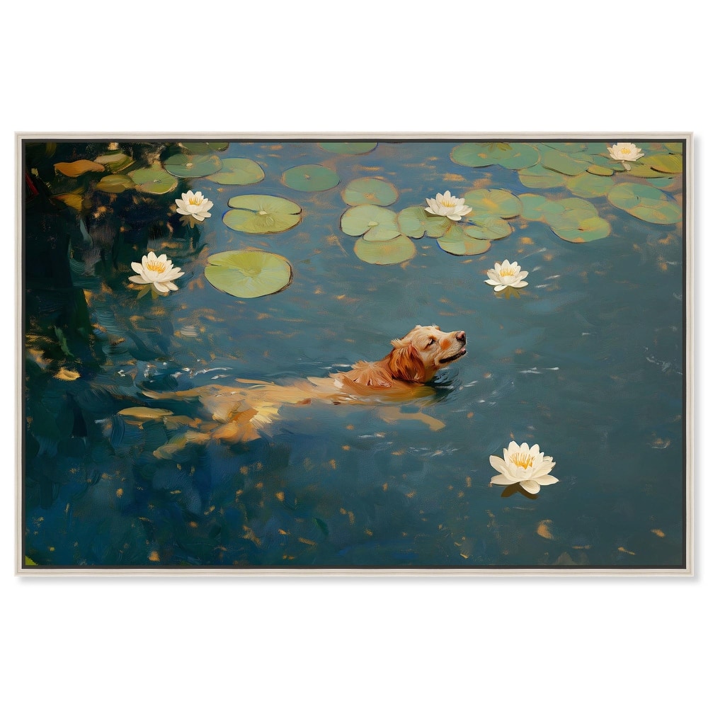 Pond Pup I Canvas by Art Remedy