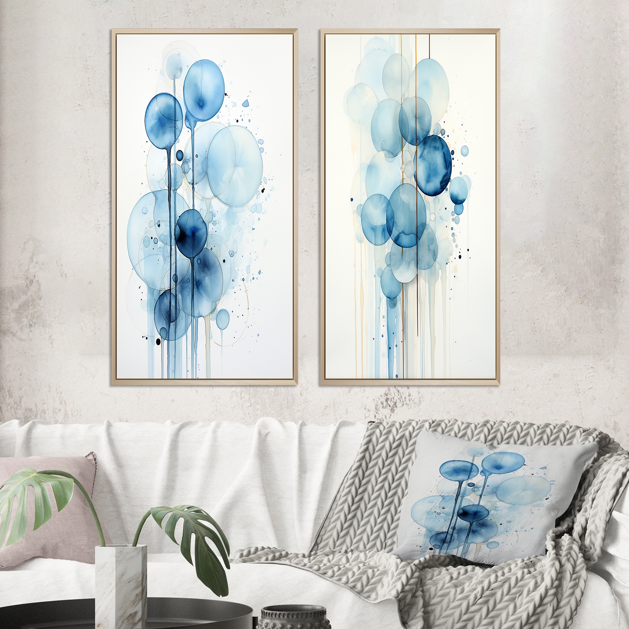 The Art of e Quaintance　Blue iCanvas 
