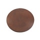 preview thumbnail 3 of 2, 24-in Round Hammered Copper Table Top in Oil Rubbed Bronze (TTR24DB)