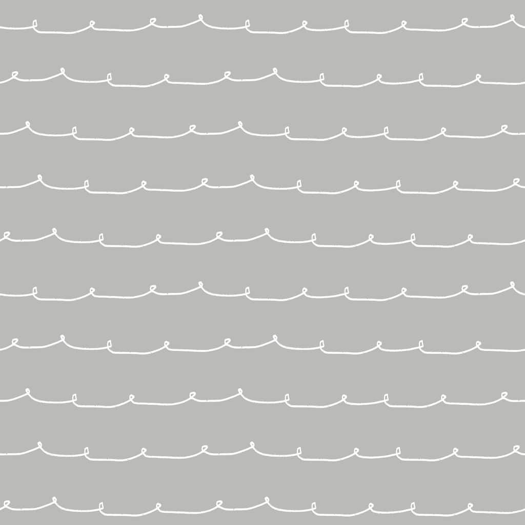 Advantage Wiggle Line Grey Stripe Wallpaper