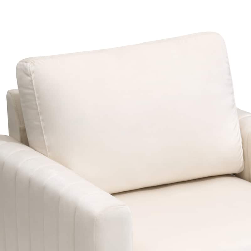 Upholstered Club Chair Accent Chair Velvet Arm Chair Comfortable Sofa Chair - See picture