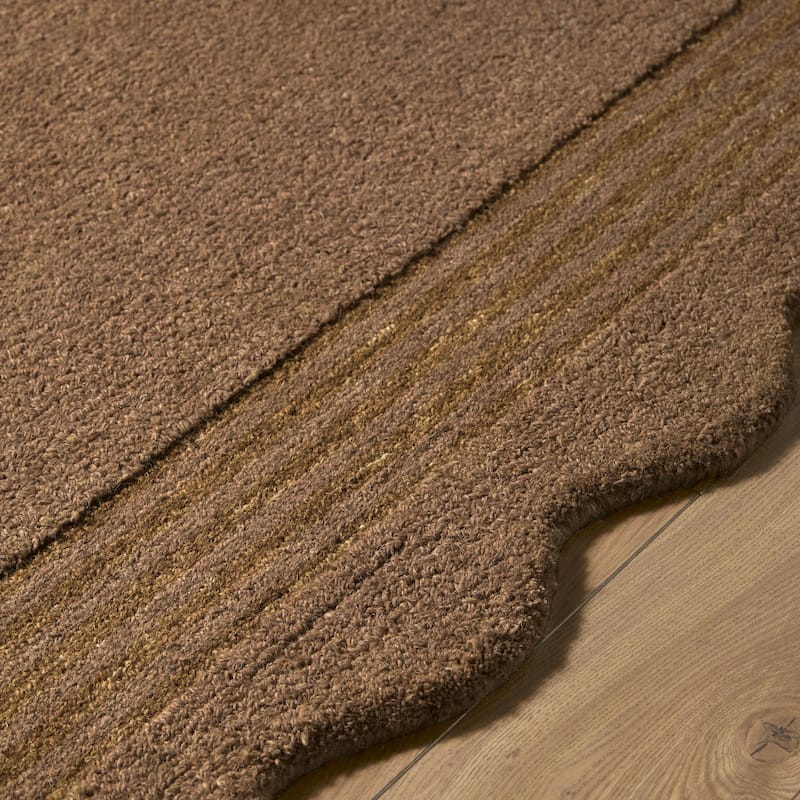 Livabliss Scalloped Modern & Contemporary Area Rug