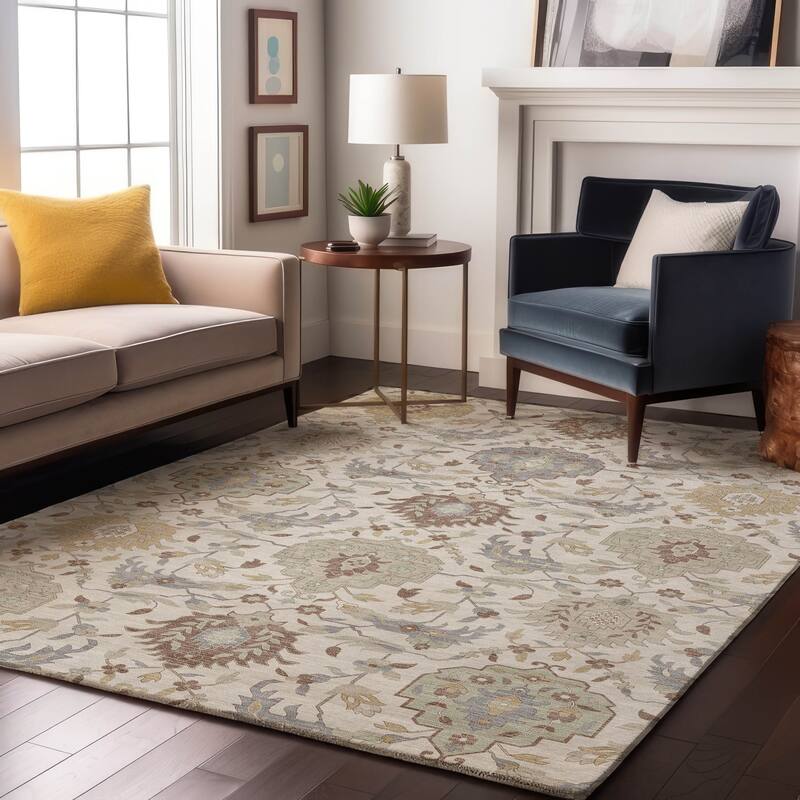 Premium Washable Super Soft Traditional Majestic Mayfield Rug - Ivory - 3' x 5'