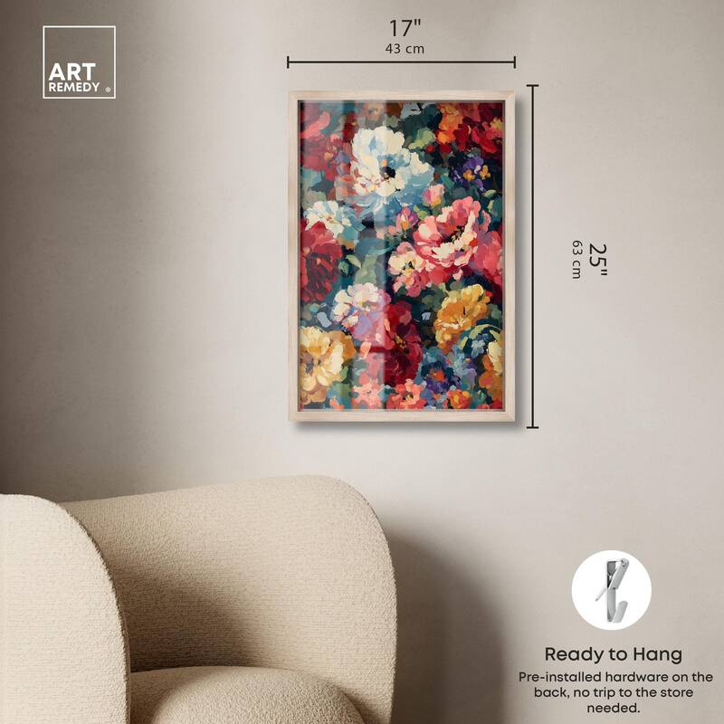 Garden Tapestries I Shadowbox by Art Remedy