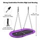preview thumbnail 2 of 8, 60" Saucer Surf Outdoor Adjustable Swing Set-Purple - 60" x 32" (L x W)