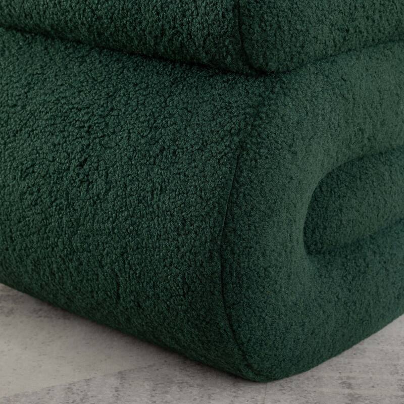 Modern S-shape Ottoman Makeup Stool Footstool for Living Room,Bedroom
