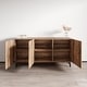 preview thumbnail 13 of 16, Meble Furniture Pafos 60-inch Modern Matte Sideboard Buffet with 3D Geometric Door Design