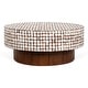 preview thumbnail 4 of 9, Mila Coconut Shell Round Pedestal Coffee Table by East at Main