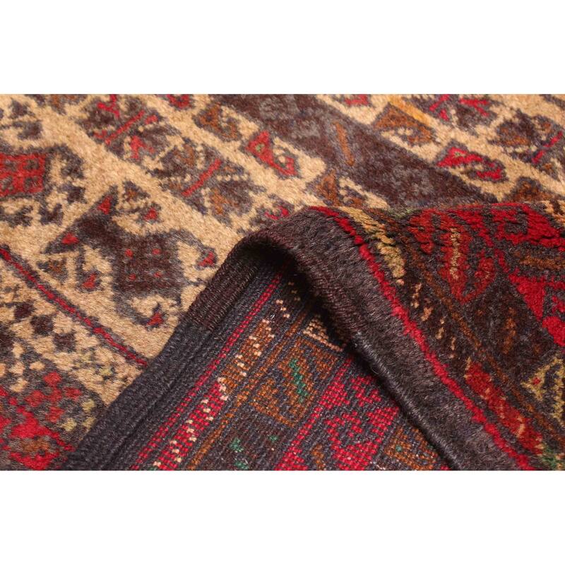 ECARPETGALLERY Hand-knotted Teimani Brown Wool Rug - 2'11 x 4'8