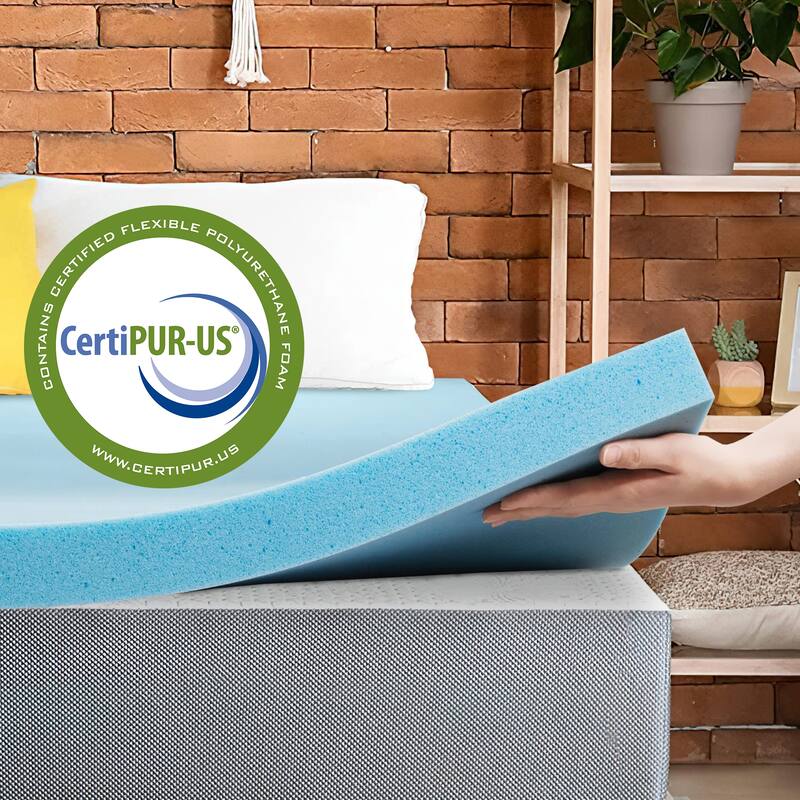 Onetan 2-Inch High Density Gel Foam Mattress Toppers, Add Comfort To Mattress