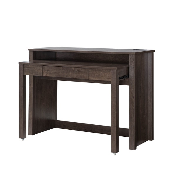 Drawers with pull store out desk