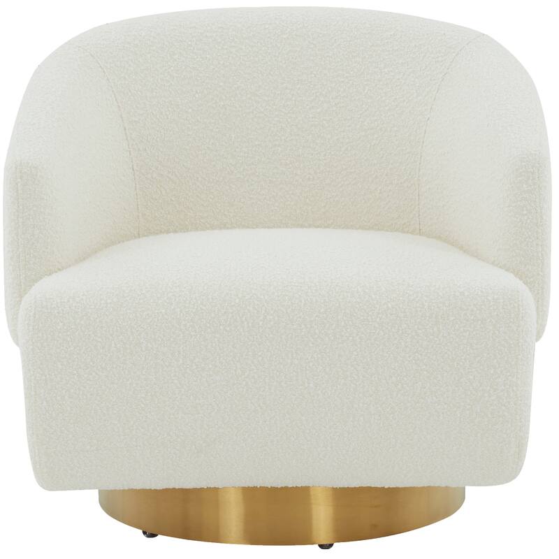 SAFAVIEH Couture Gizella Swivel Accent Chair - 34 In. W x 31 In. D x 30 In. H - 34Wx31Dx30H