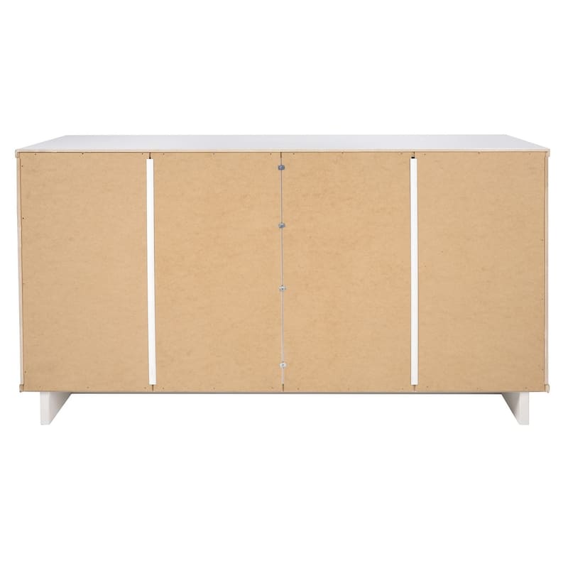Manhattan Comfort Granville 55.07" Modern Double Wide 6 Drawer Dresser