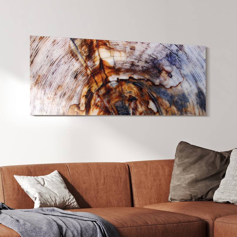 "Impact A" Frameless Free Floating Tempered Glass Panel Graphic Wall Art