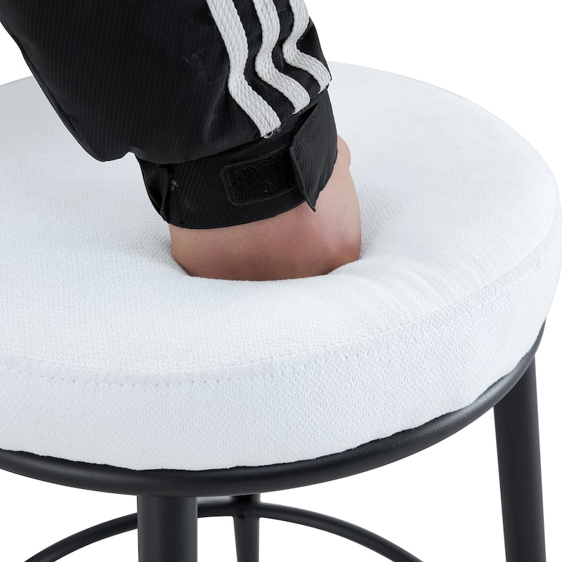 Two Sets Of Rrgonomic High Leg Bar Chairs,Technology Fabric Cushions,The Total Height Is 35.5 Inches