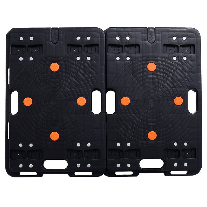 2 PCS Heavy Duty Rolling Mover, Interlocking Moving Dolly w/ 4 Wheels