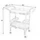 preview thumbnail 10 of 33, Butler Selena Blue & White Rattan Bar Cart