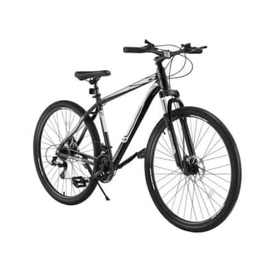 Black Aluminum 29" Mountain Bike with 21-Speed Front Suspension - 72.8" L x 24.8" W x 42.1" H