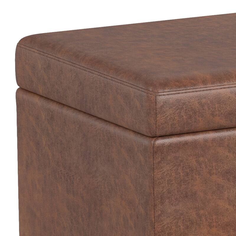 WYNDENHALL Franklin 54 inch Wide Contemporary Rectangle Storage Ottoman