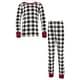 preview thumbnail 1 of 0, Touched by Nature Toddler and Kids Unisex Organic Cotton Tight-Fit Pajama Set, Black Plaid