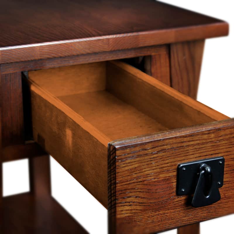 Leick Home Mission End Table with Drawer