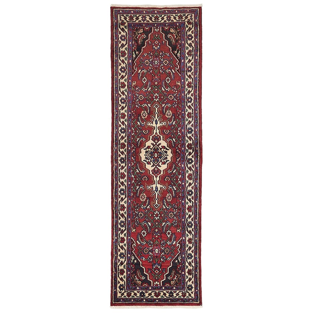 ECARPETGALLERY Hand-knotted Anadol Red Wool Rug - 2'9 x 9'2