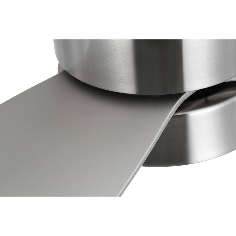 Brant Collection 52-in. Three-Blade Brushed Nickel Modern Ceiling Fan - 52 in x 52 in x 12.0625 in