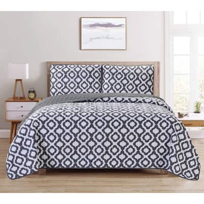 Dan River Reversible Printed Quilt Set (3 Piece)
