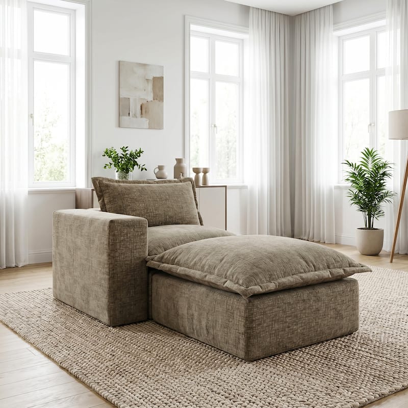 Comfy Cloud Couch Plush Modular Sectional Sofa For Living Room