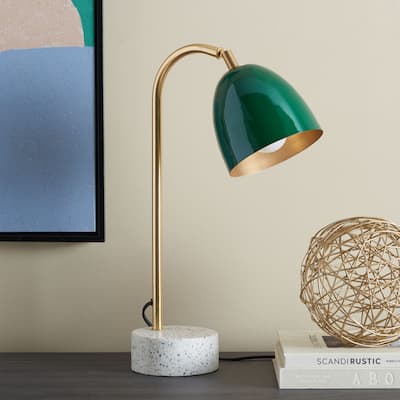 SAFAVIEH Lighting Nicolai 20-inch Task Table Lamp (LED Bulb Included) - 9Wx6Dx20H