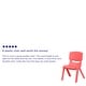 preview thumbnail 36 of 54, 10PK Green Plastic Stackable School Chair, 10.5" Seat Height - Preschool Seating