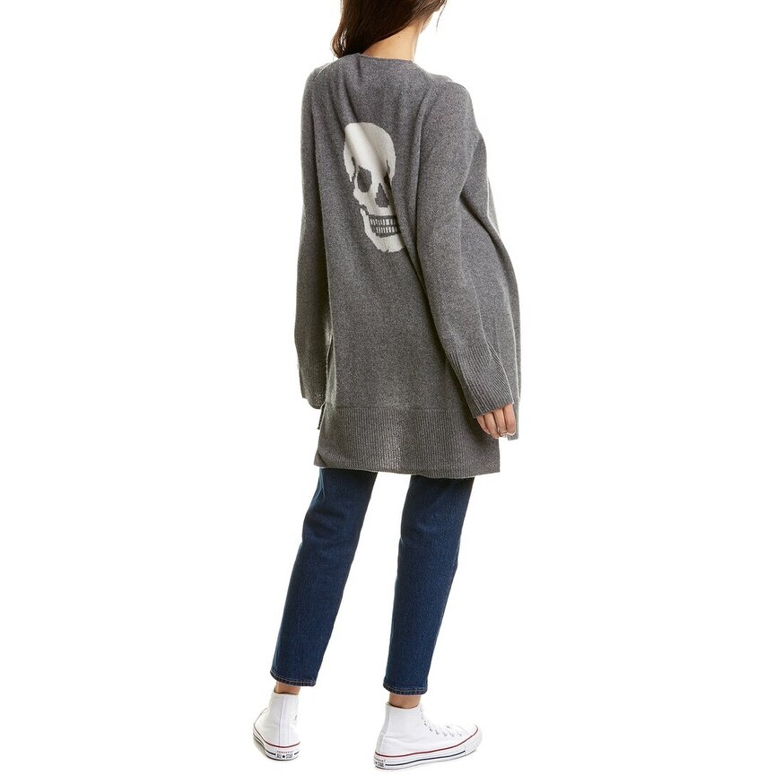 skull cashmere cardigan