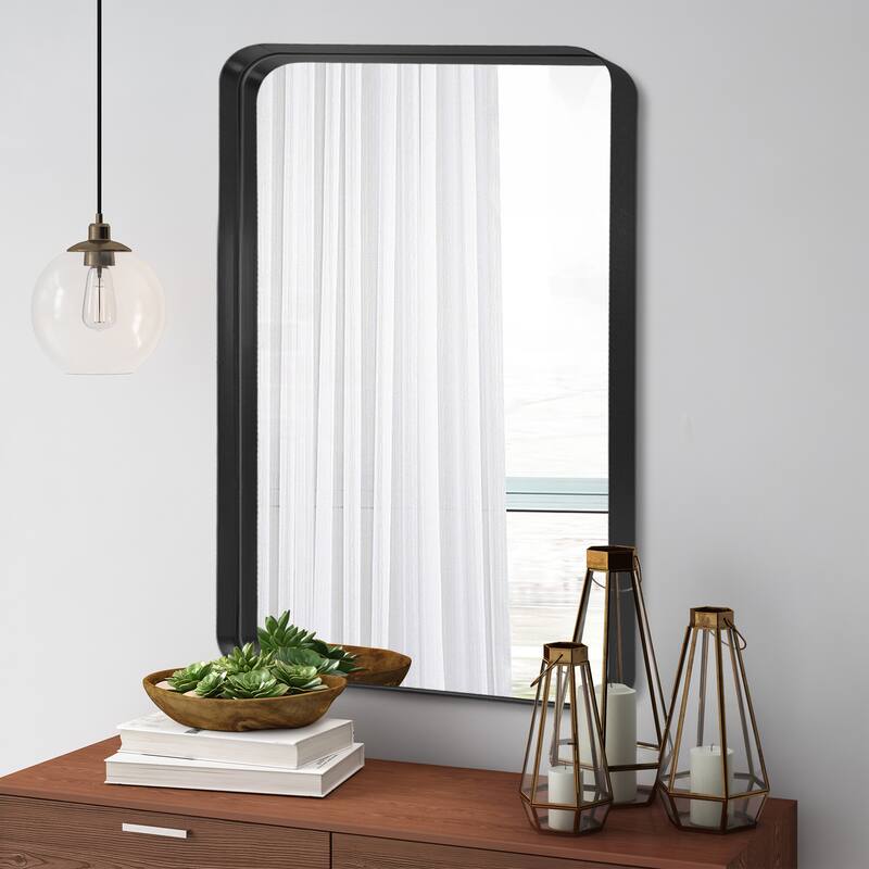 Modern Deep Frame Wall-Mounted Vanity Rectangle Mirror