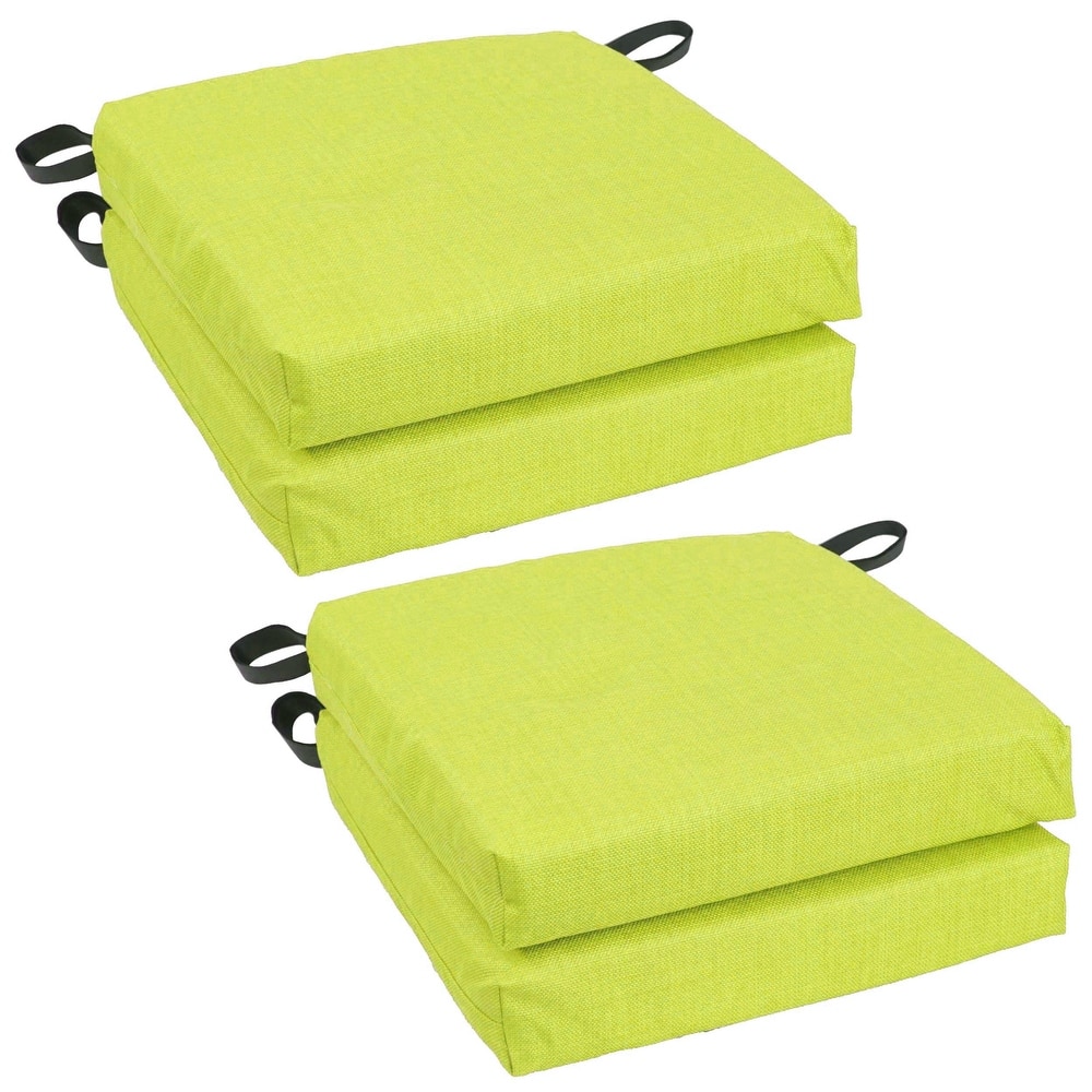 16-inch Indoor/Outdoor Solid Chair Cushions (Set of 4) - 16 x 16