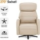 preview thumbnail 6 of 9, MCombo Dual Motor Power Recliner Chair for Adults, Modern Faux Leather Electric Swivel Recliner with USB Charging