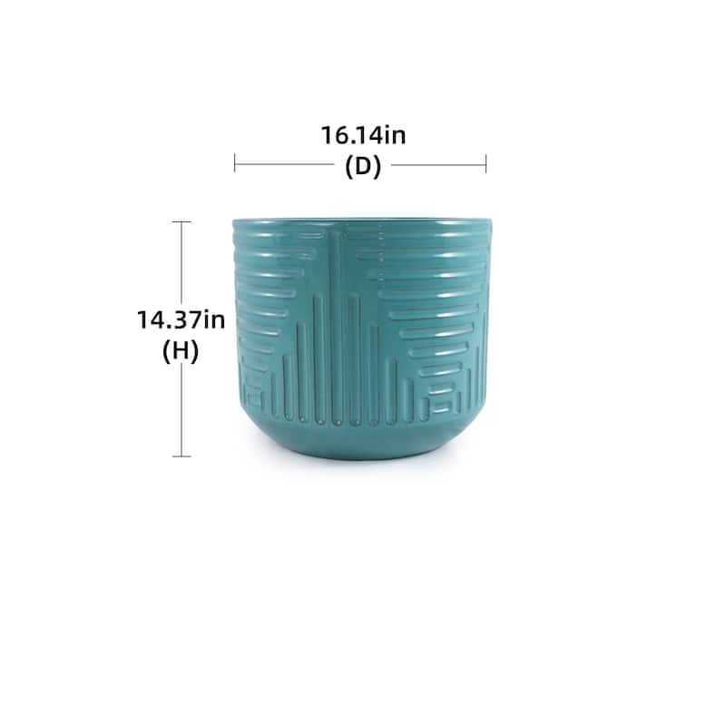 Ceramic Flowerpot, Modern Planter for Patio, Garden, Windowsill