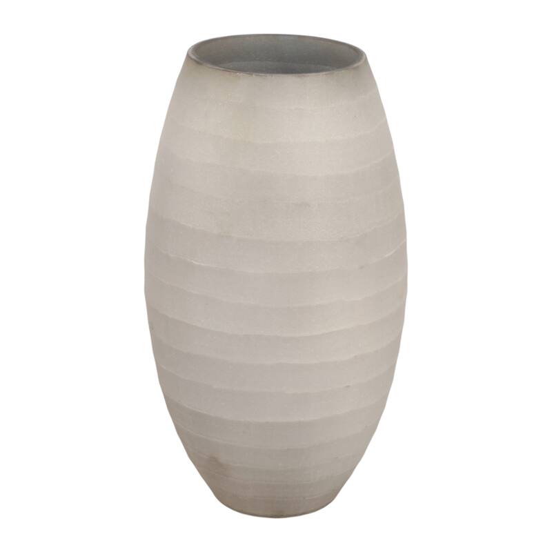 Glass Decorative Vase Modern Sleek Minimalist Contemporary Design - 5.75" x 5.75" x 10"